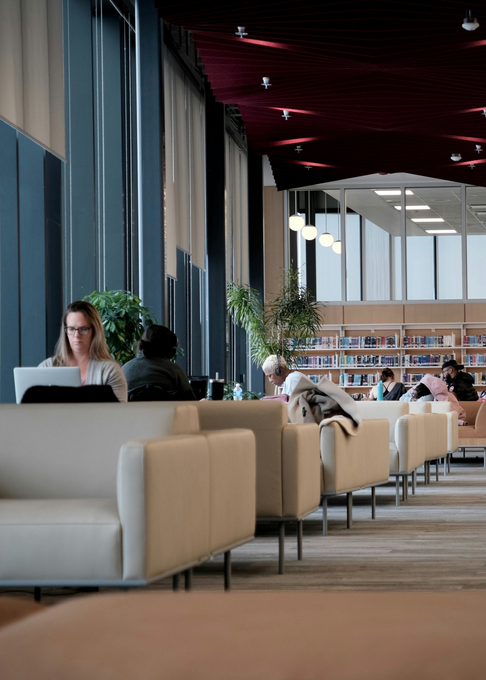 TOEFL coaching in a modern study library